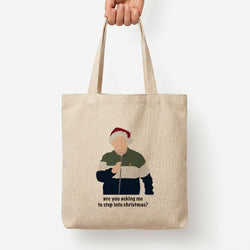 Are You Asking Me To Step Into Christmas - Gavin And Stacey Tote Bag — Natural / Large