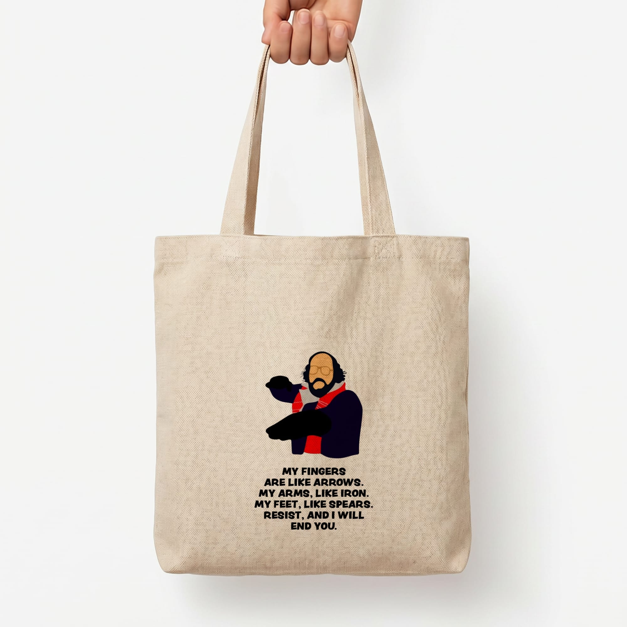 Murray Quote Tote Bag — Natural / Large