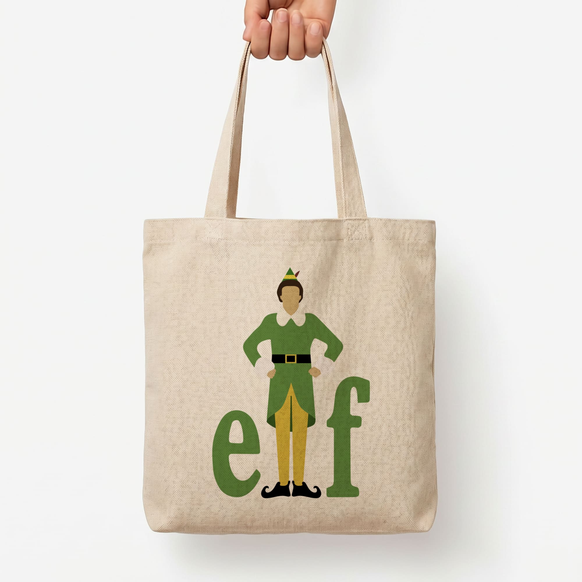 Elf Logo Tote Bag — Natural / Large