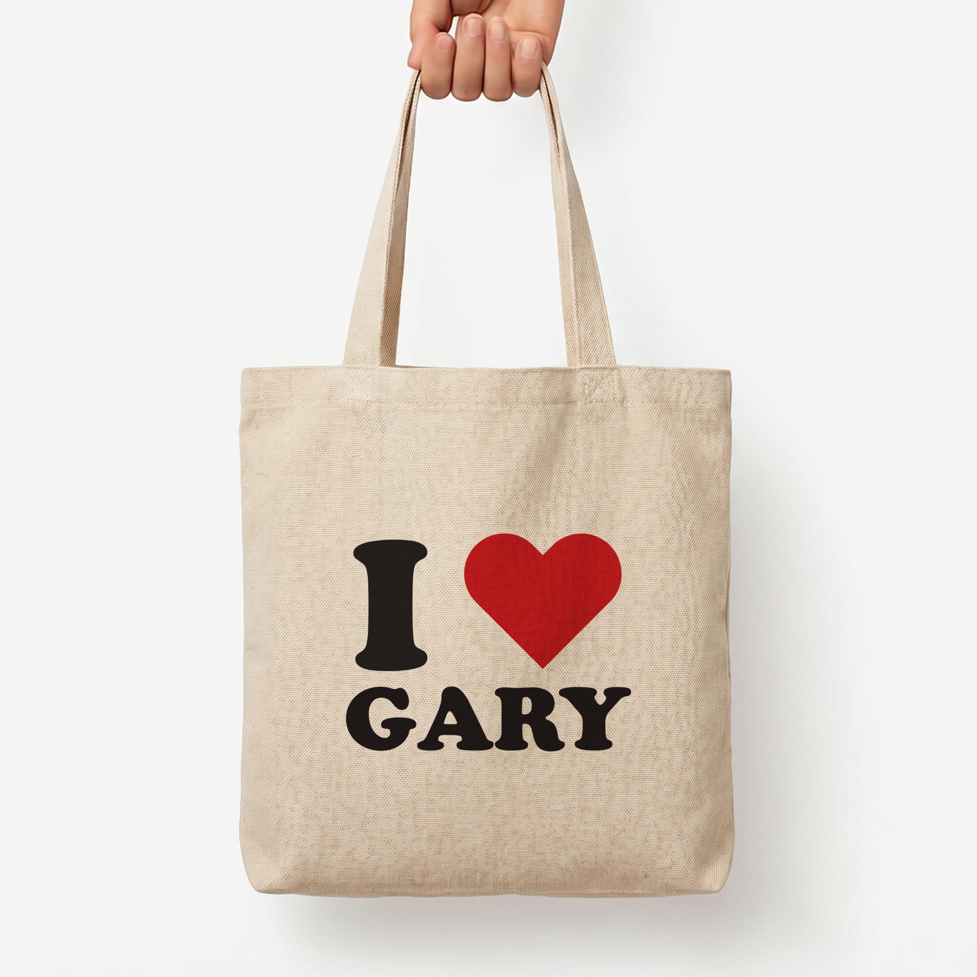 I Love Gary Tote Bag — Natural / Large