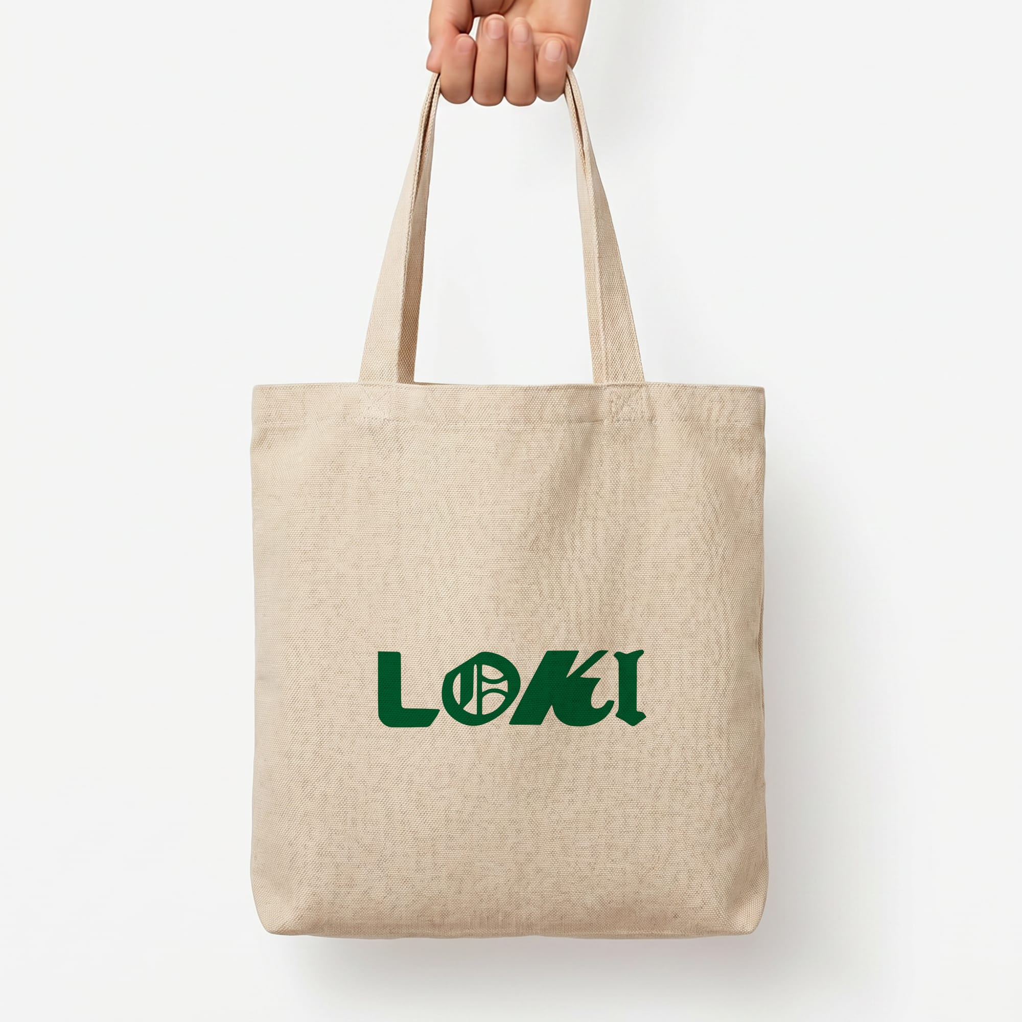 Logo Tote Bag — Natural / Large