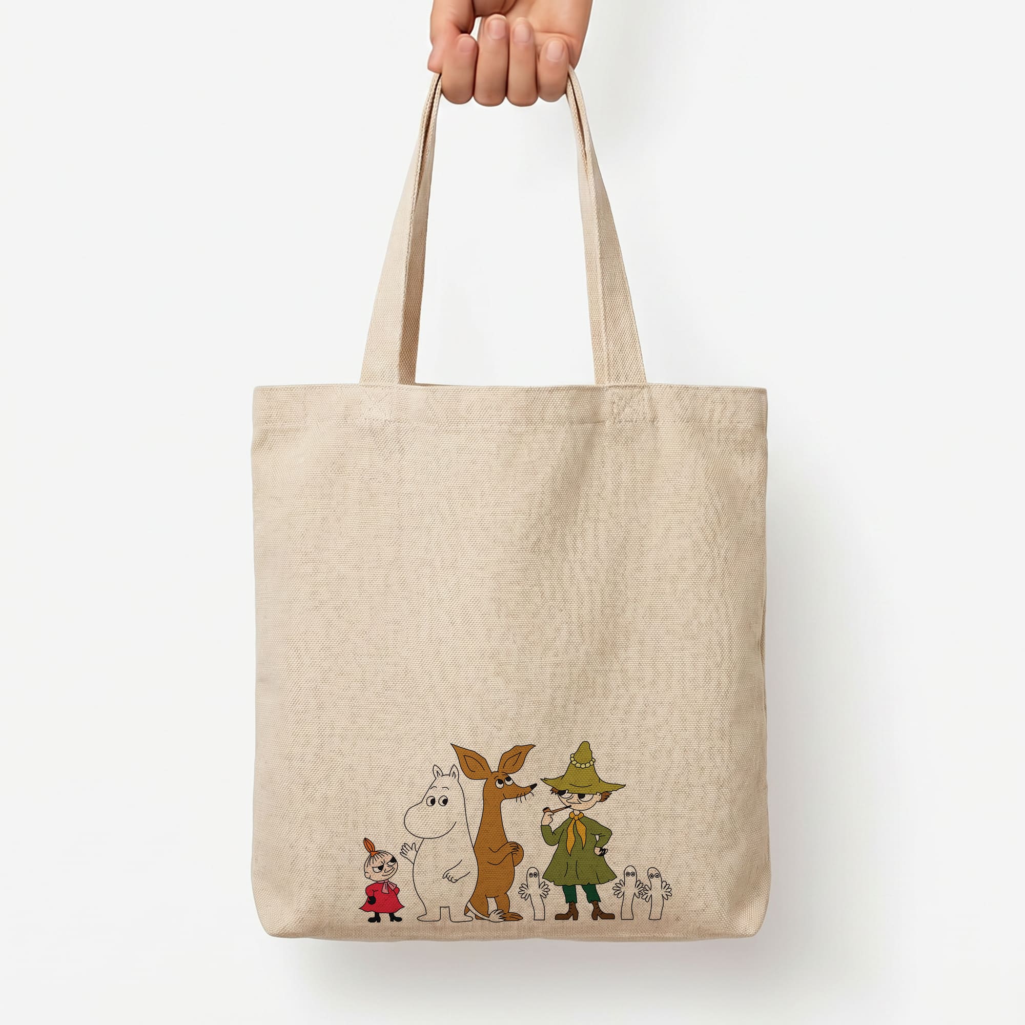 Moom Characters Tote Bag — Natural / Large