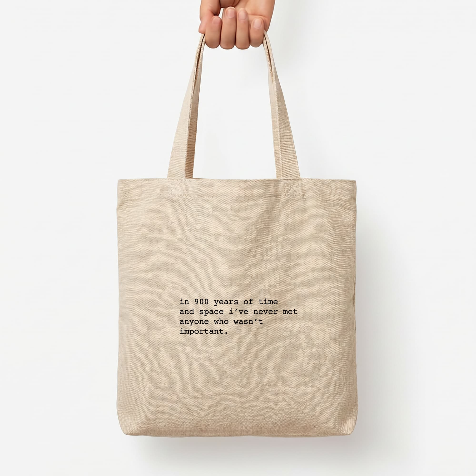In 900 Years Tote Bag — Natural / Large