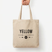 Yellow Music Player Tote Bag 3