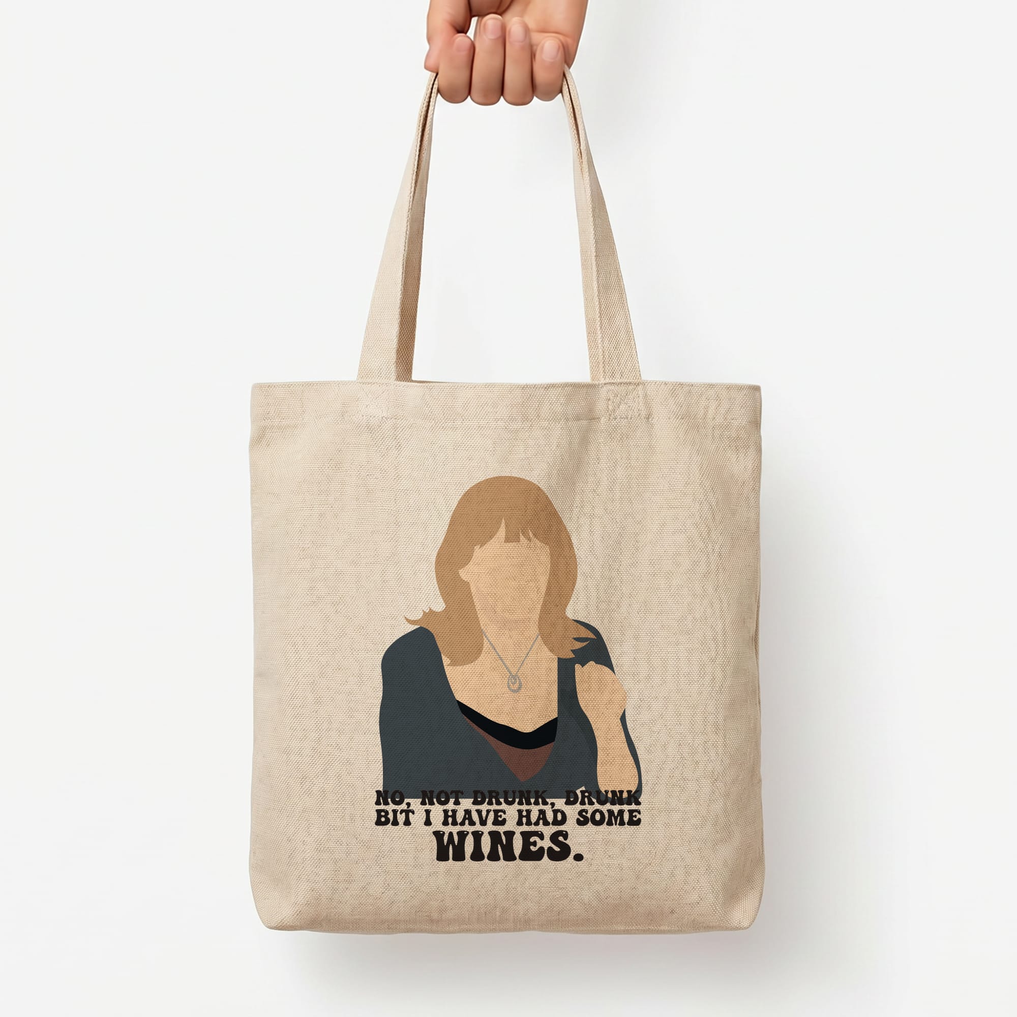 I Have Had Some Wines Tote Bag — Natural / Large