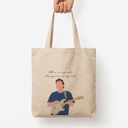 All Is On My Side Pink Tote Bag — Natural / Large