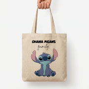 Ohana Means Family Pink Tote Bag 3