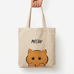 Ginger Cat - Cats Tote Bag — Natural / Large
