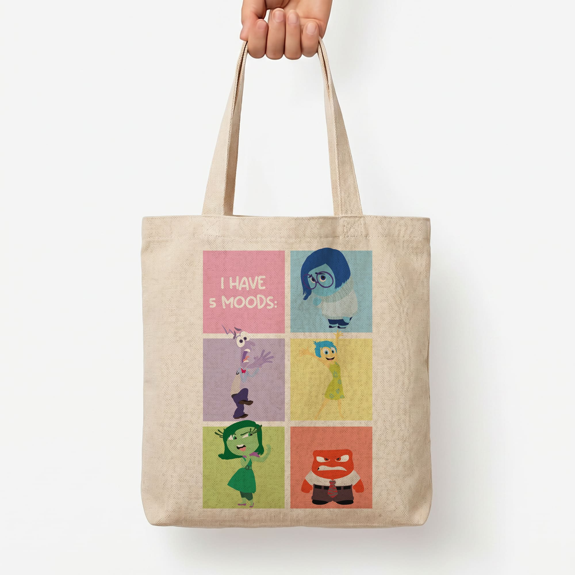 I Have Moods - Inside Out Tote Bag — Natural / Large