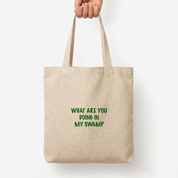 What Are You Doing In My Swamp - Green Ogre Tote Bag — Natural / Large