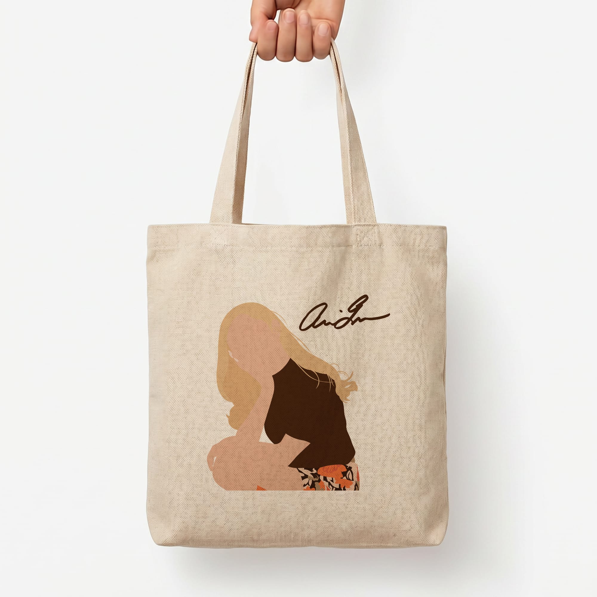 Vintage Pose Tote Bag — Natural / Large