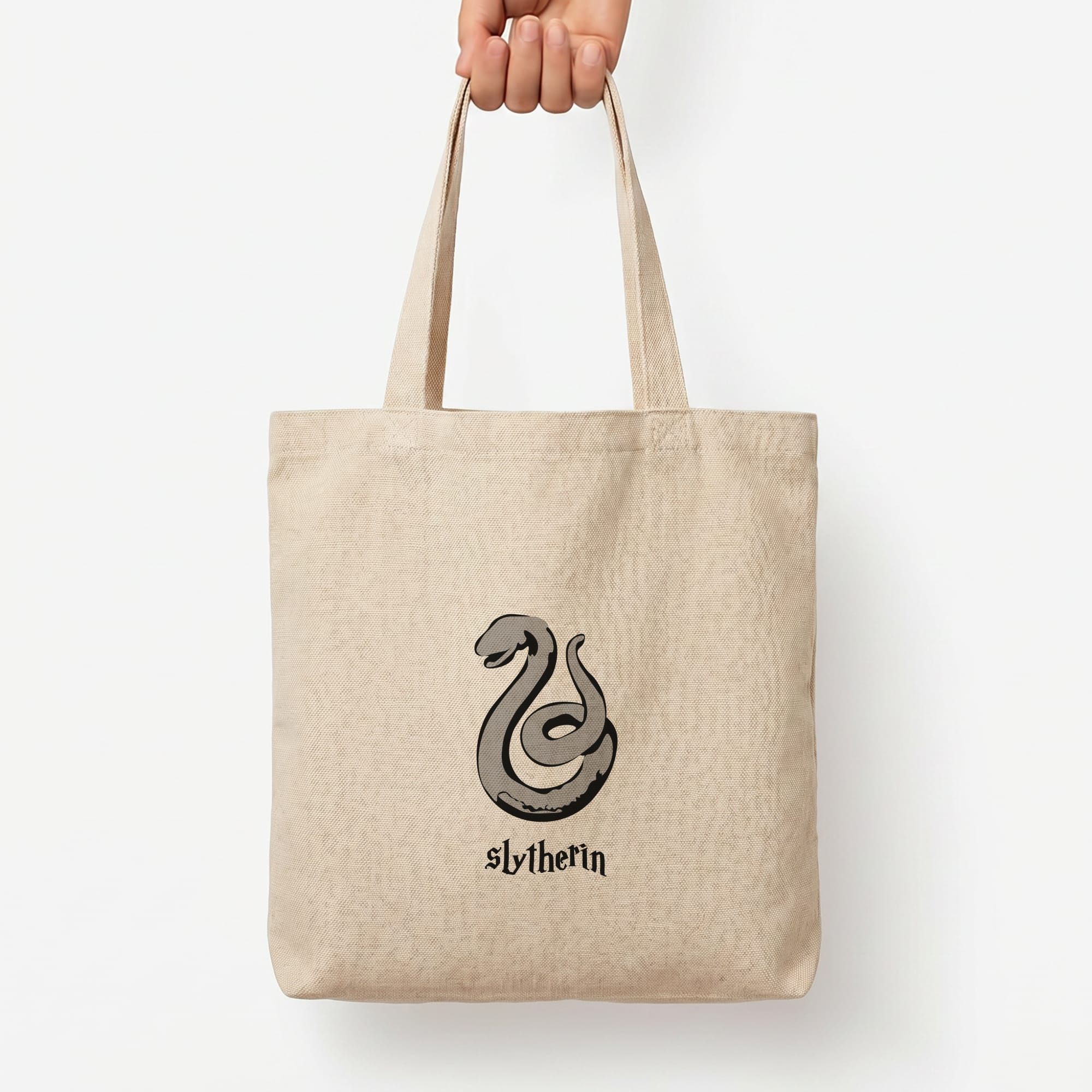 Slytherin Tote Bag — Natural / Large