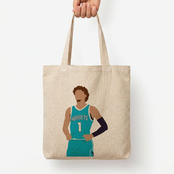 Lamelo - Basketball Tote Bag — Natural / Large