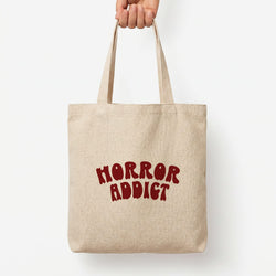 Horror Addict Tote Bag — Natural / Large