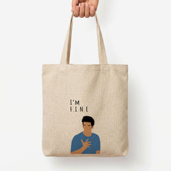 I'm Fine Tote Bag — Natural / Large