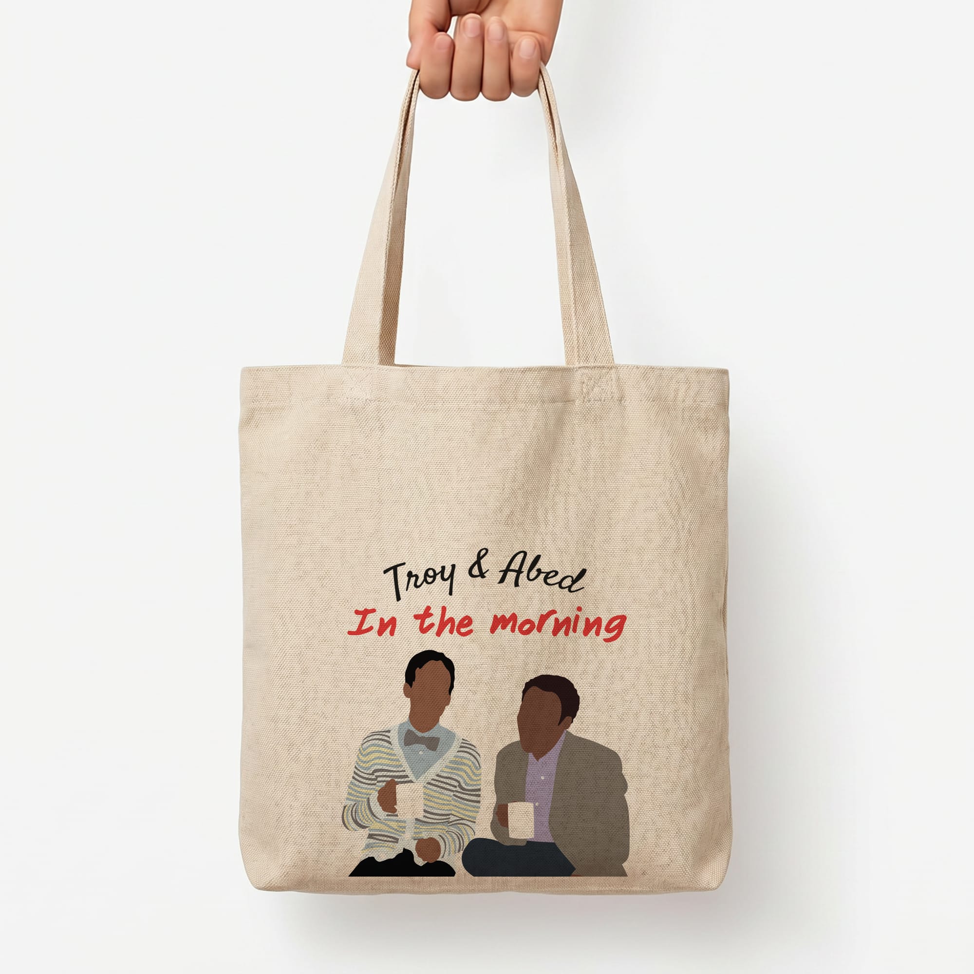 Troy And Abed In The Morning - Community Tote Bag — Natural / Large