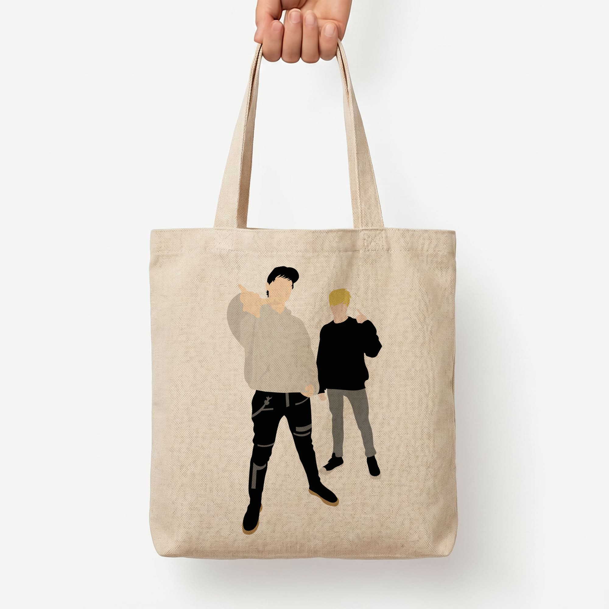 Standing - S & C Tote Bag — Natural / Large