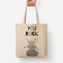 You Rock Tote Bag — Natural / Large
