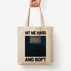Billie Blue Tote Bag — Natural / Large