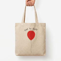 Time To Float - Clown Tote Bag — Natural / Large