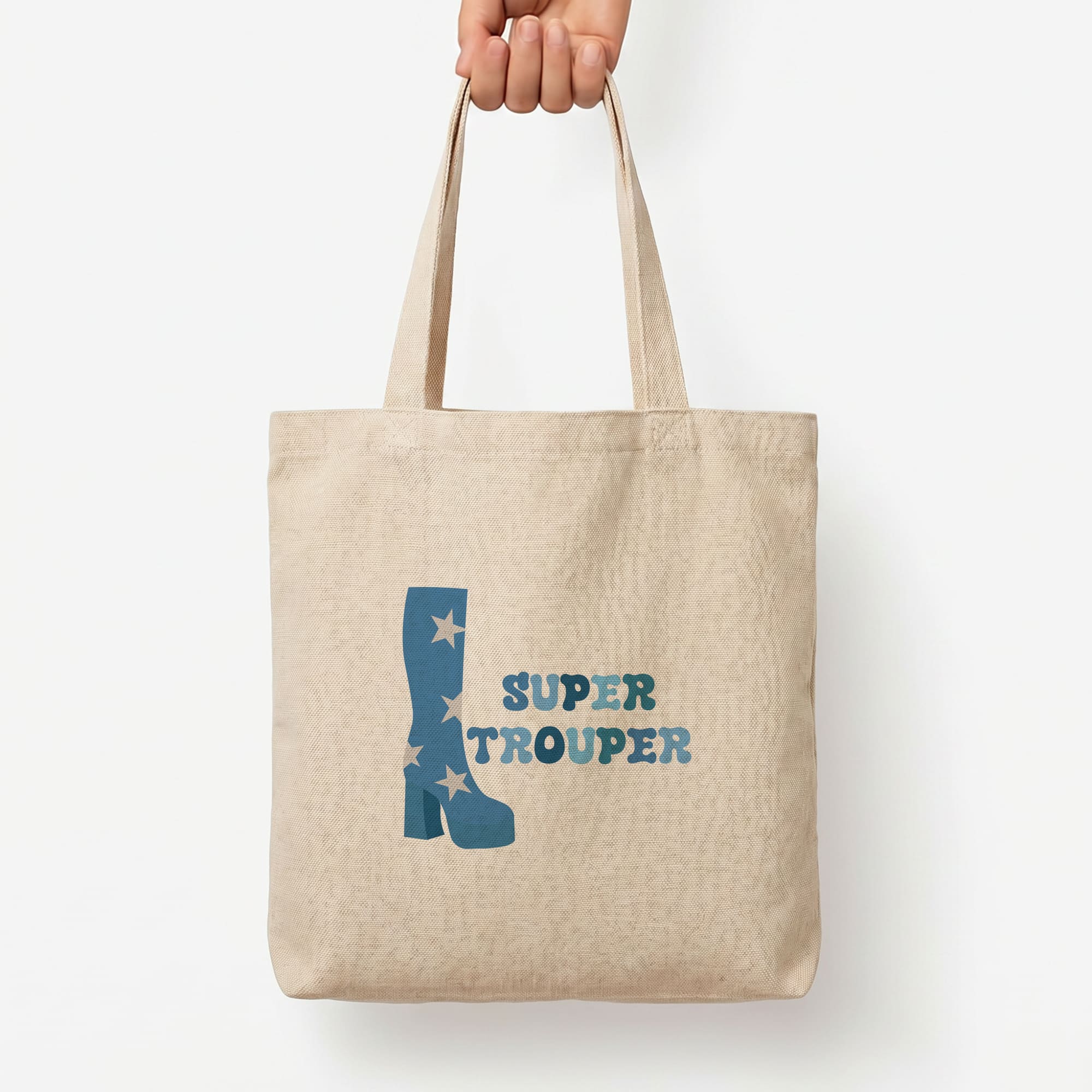 Super Trouper Tote Bag — Natural / Large