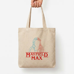 Blue And Red Max Tote Bag — Natural / Large