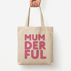 Mumderful Tote Bag — Natural / Large