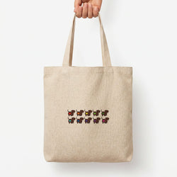 Love hearts - Dachshunds Tote Bag — Natural / Large
