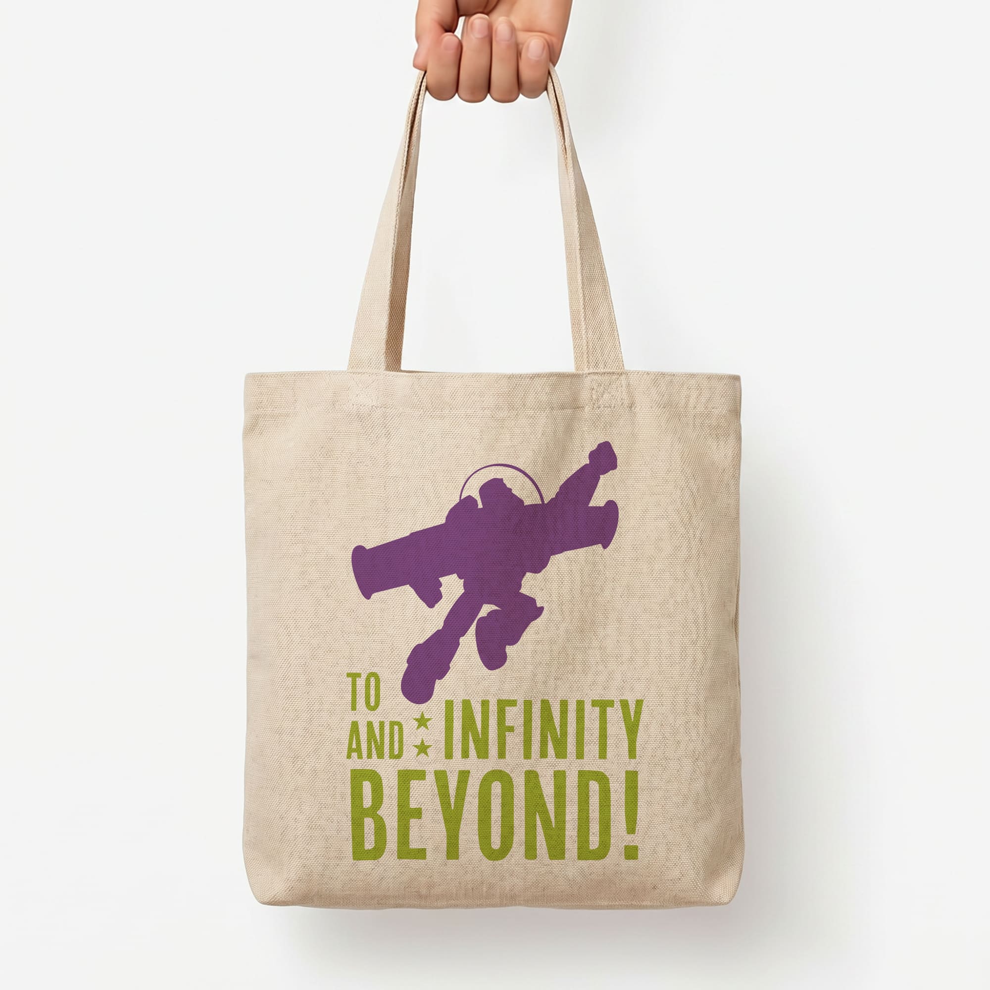 Infinity And Beyond Tote Bag — Natural / Large