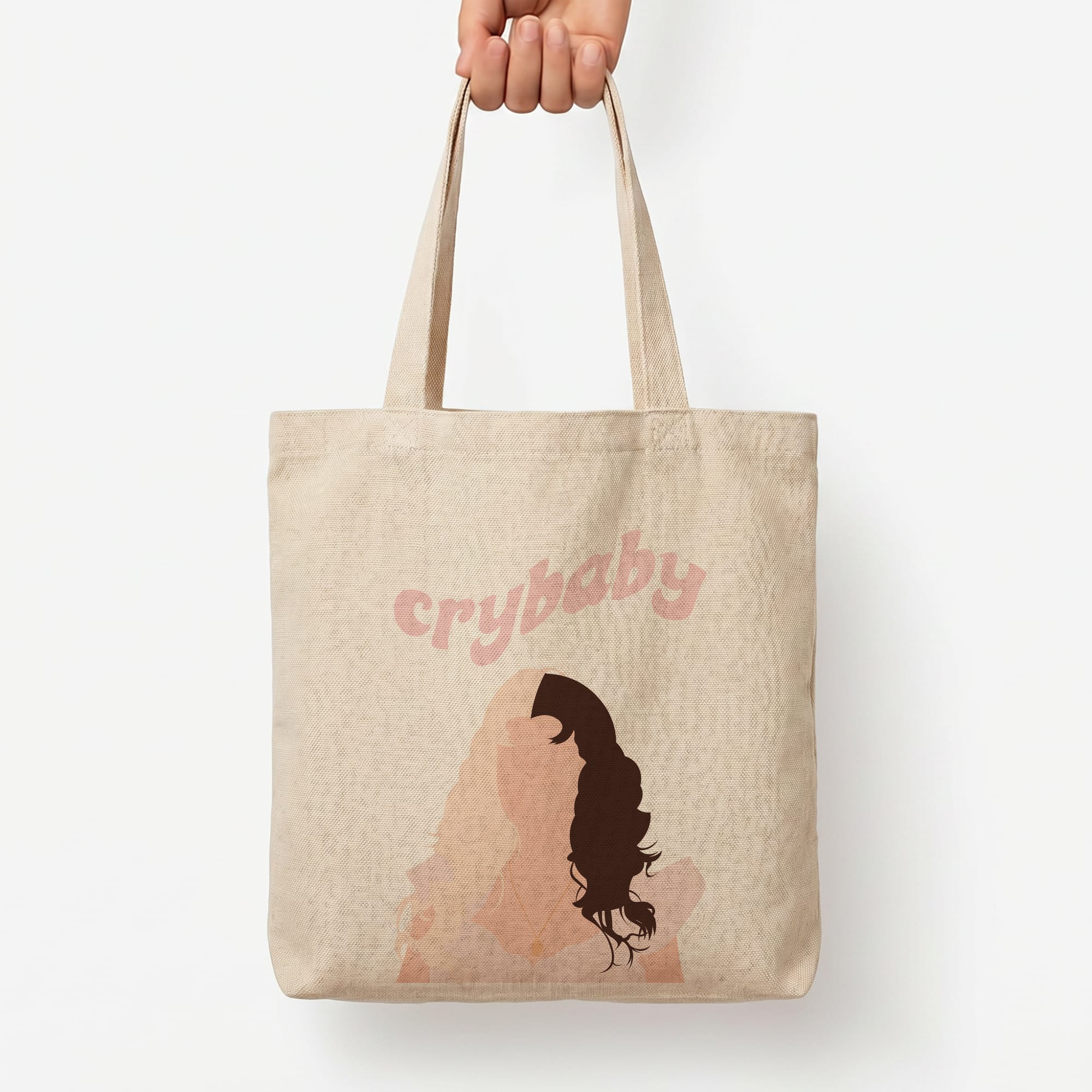 Crybaby Tote Bag — Natural / Large