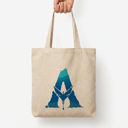 Alien World Logo Tote Bag — Natural / Large
