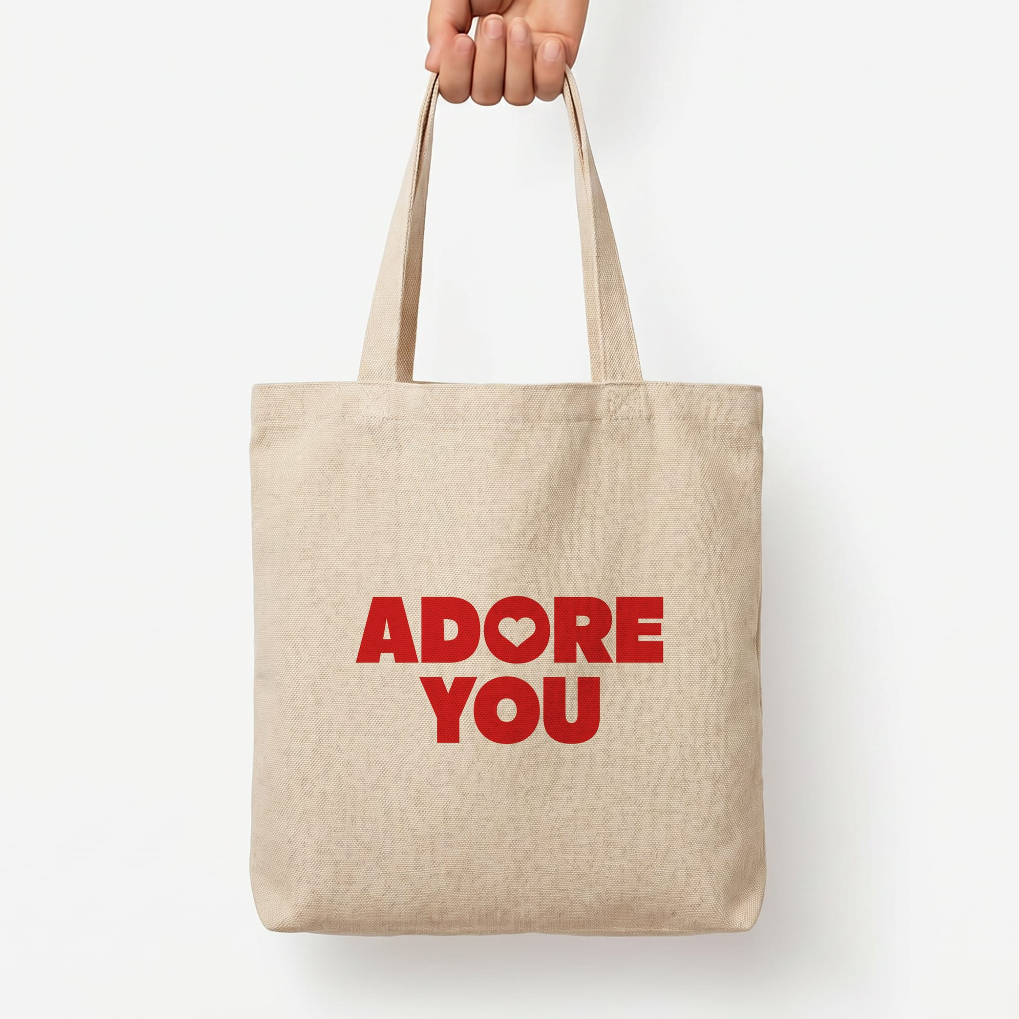 Adore You Tote Bag — Natural / Large