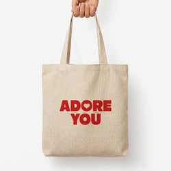 Adore You Tote Bag — Natural / Large