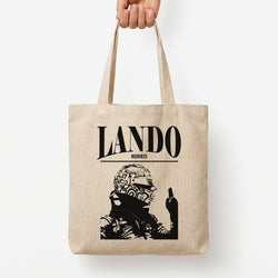 Lando Black And Green  Tote Bag — Natural / Large