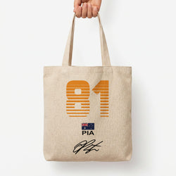 Piastri - F1 Tote Bag — Natural / Large
