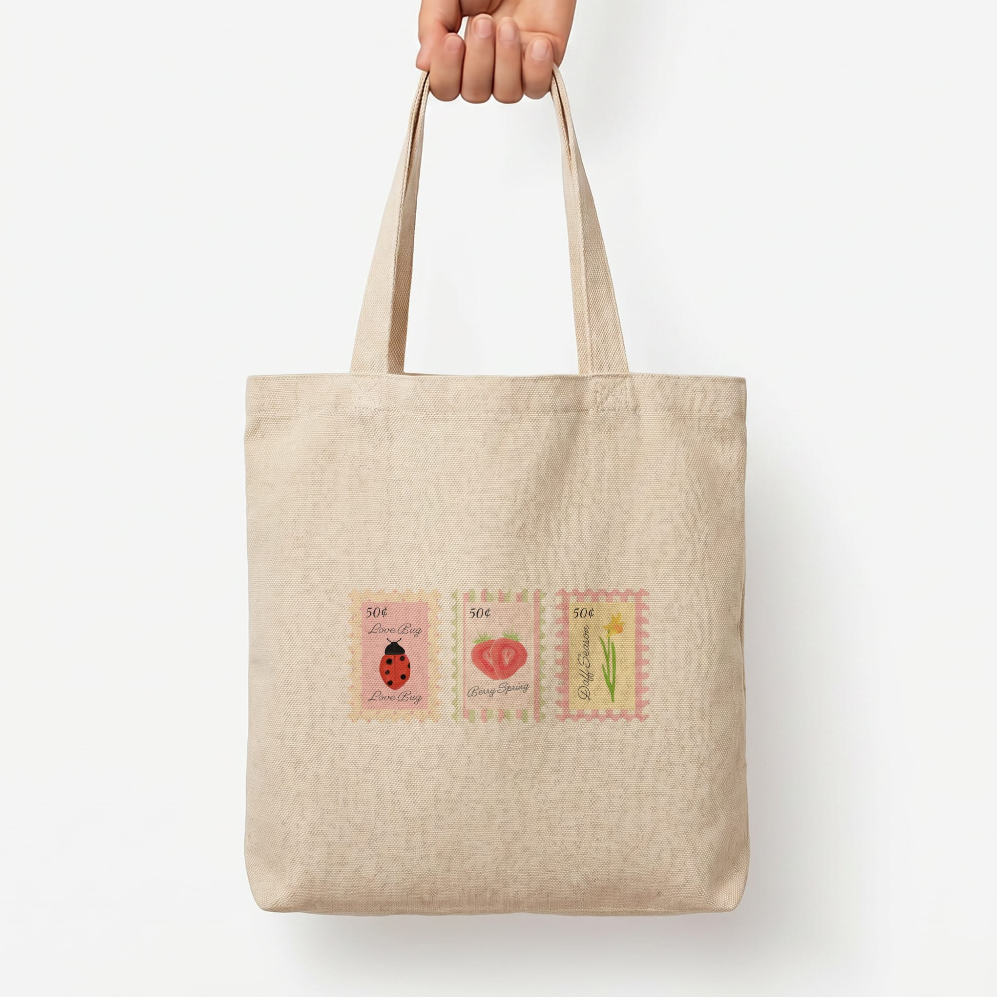 Meadow Mailer Tote Bag — Natural / Large