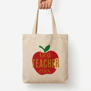 Apple Best Teacher Ever Tote Bag 3