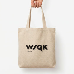 WSQK Radio Tote Bag — Natural / Large