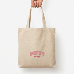 Wifey 2025 Tote Bag — Natural / Large
