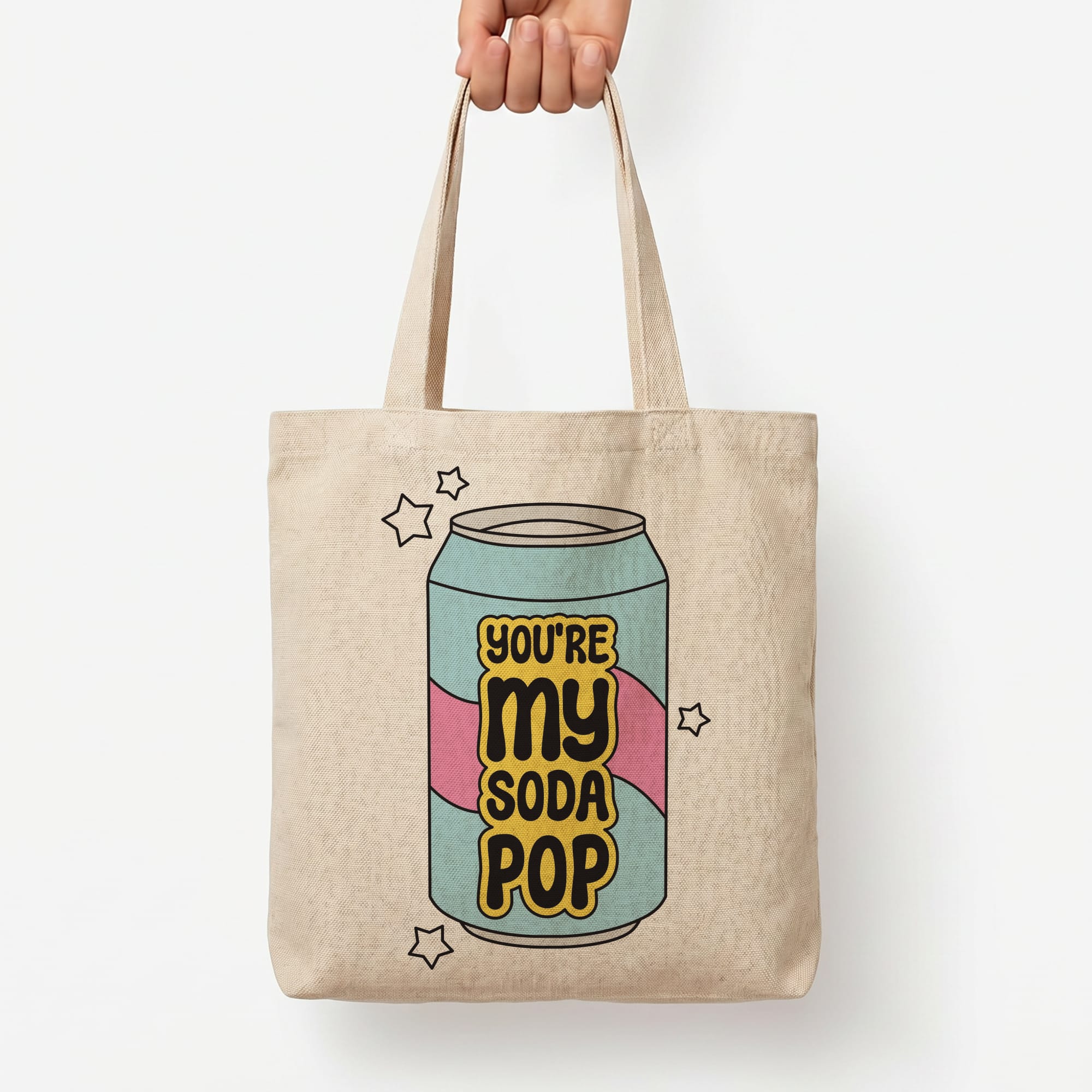 My Soda Can Tote Bag — Natural / Large