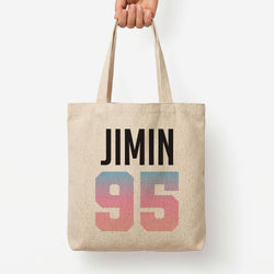 Jimin 95 Tote Bag — Natural / Large
