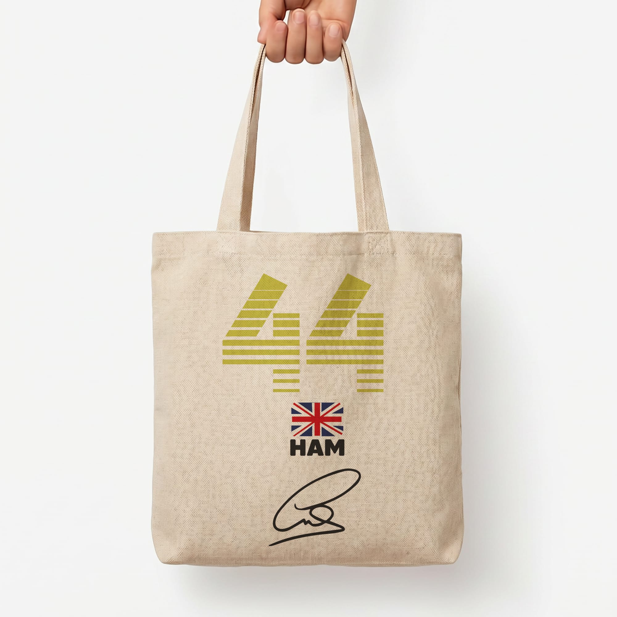 Lewis Hamilton - F1 Tote Bag — Natural / Large
