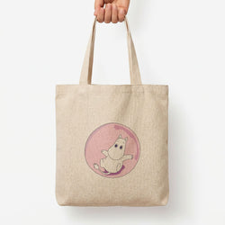 Moomin In A Pink Bubble  Tote Bag — Natural / Large