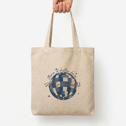 Mirrorball Tote Bag — Natural / Large
