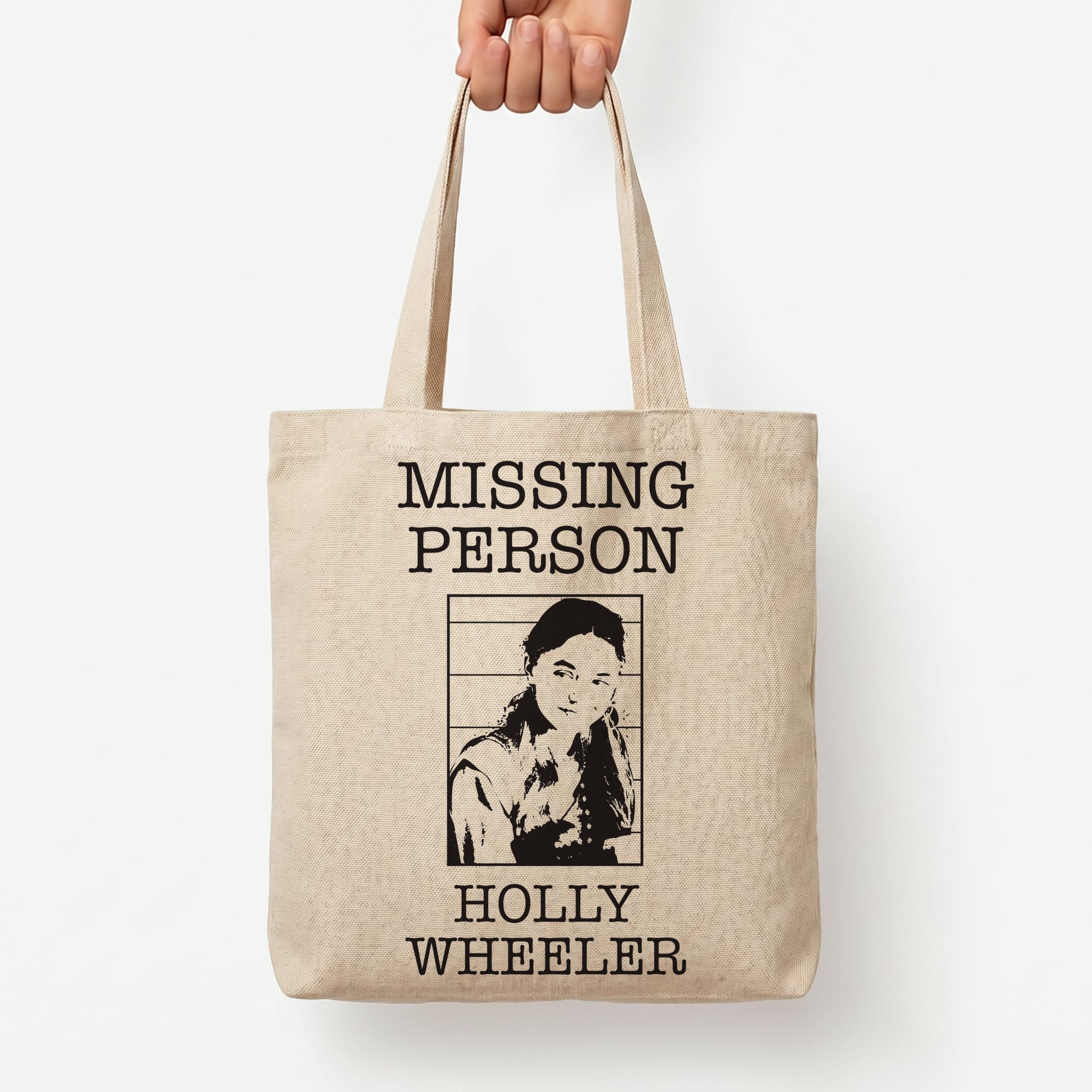 Missing Person Holly Tote Bag — Natural / Large