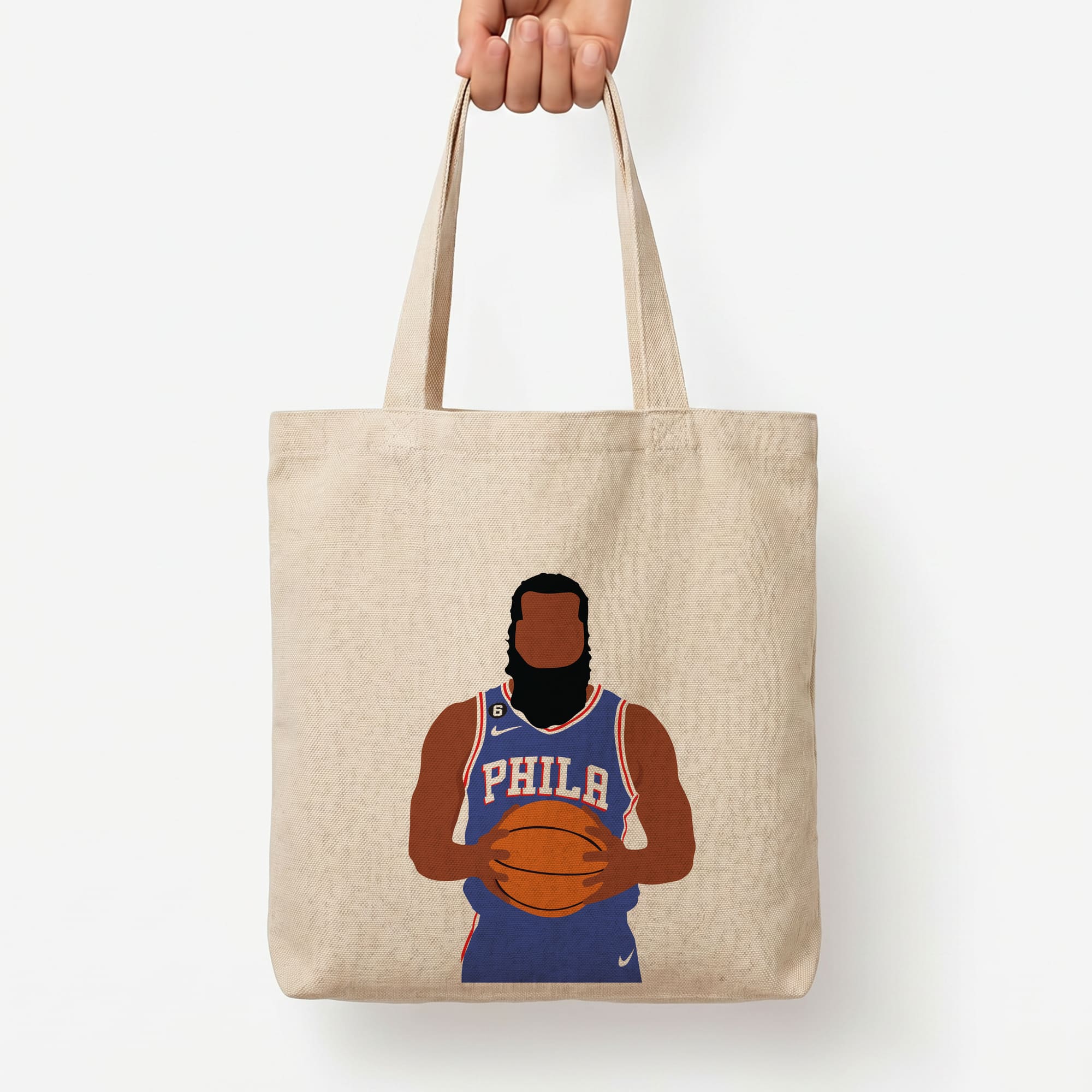 Harden - Basketball Tote Bag — Natural / Large