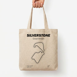 Silverstone Circuit Tote Bag — Natural / Large