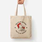 Cartoon Beagle Festive Season Tote Bag 3