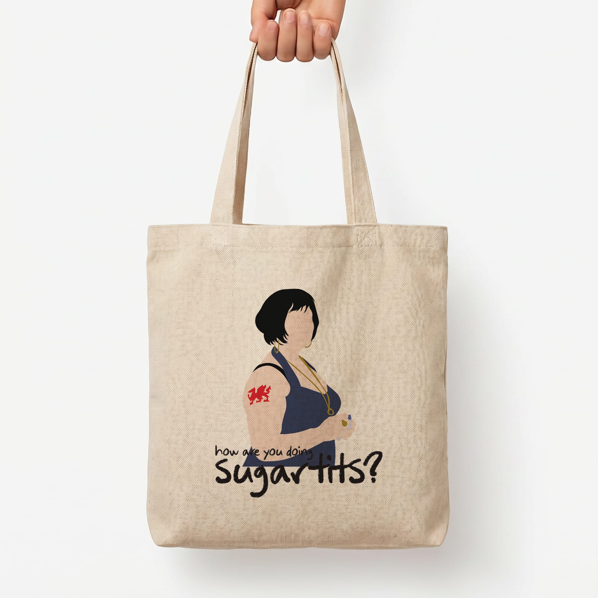How You Doing? Tote Bag — Natural / Large