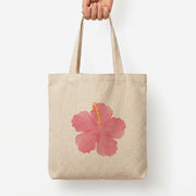 Pink Hibiscus Tote Bag 3